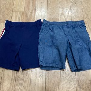Carters boys sz 4 t shorts set of 2 blue